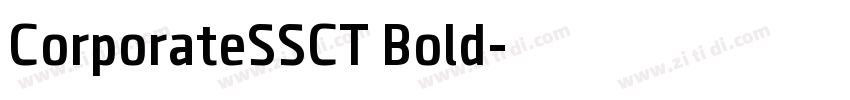 CorporateSSCT Bold字体转换